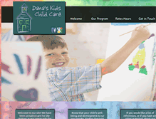 Tablet Screenshot of danaskidschildcare.com
